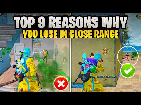 TOP 9 REASONS WHY YOU LOSE IN CLOSE RANGE FIGHTS IN BGMI🔥CLOSE RANGE TIPS AND TRICKS 2026 | Mew2.